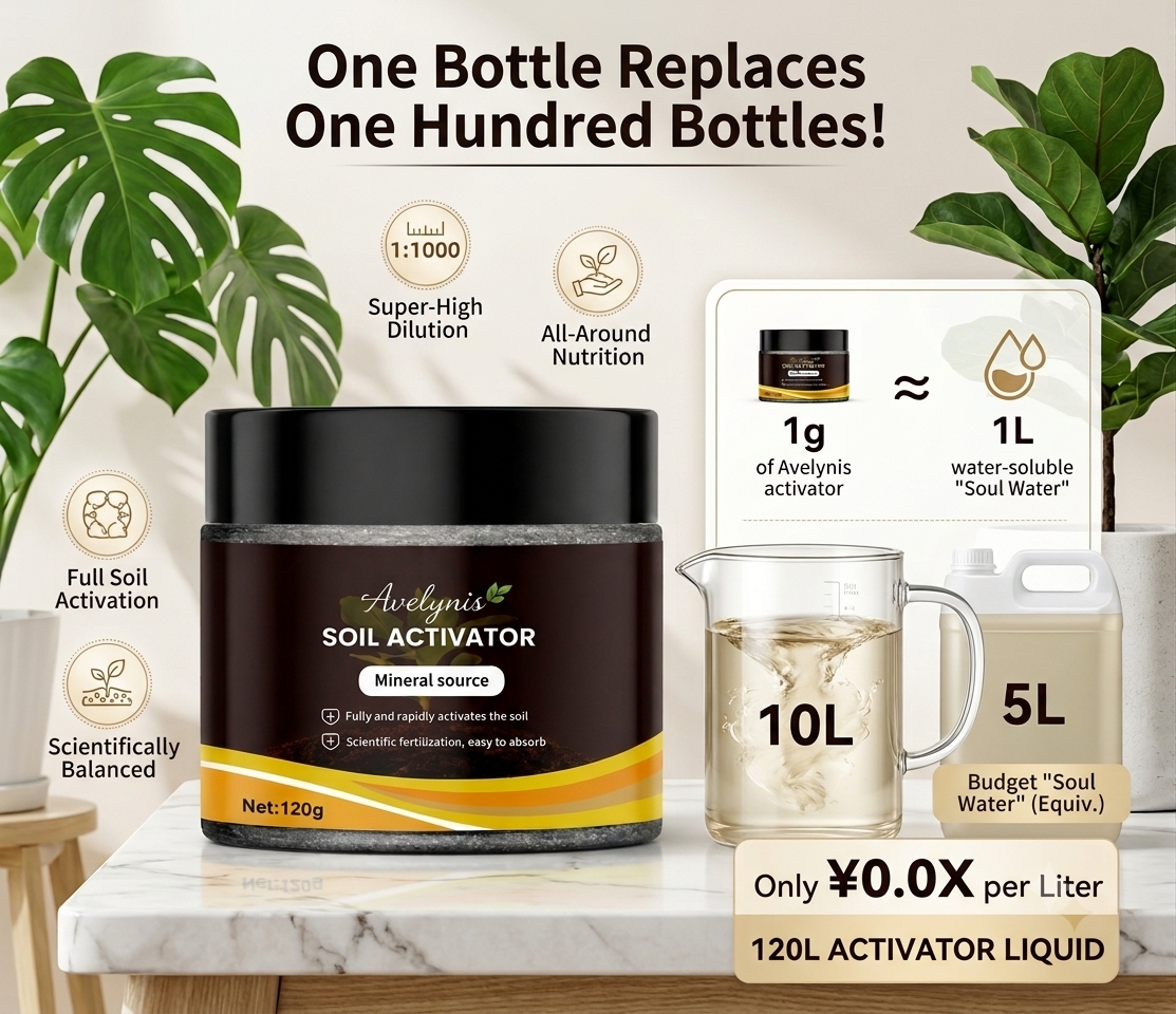 Avelynis® The 10-Second Soil Miracle: Bring Dying Plants Back to Life Instantly.