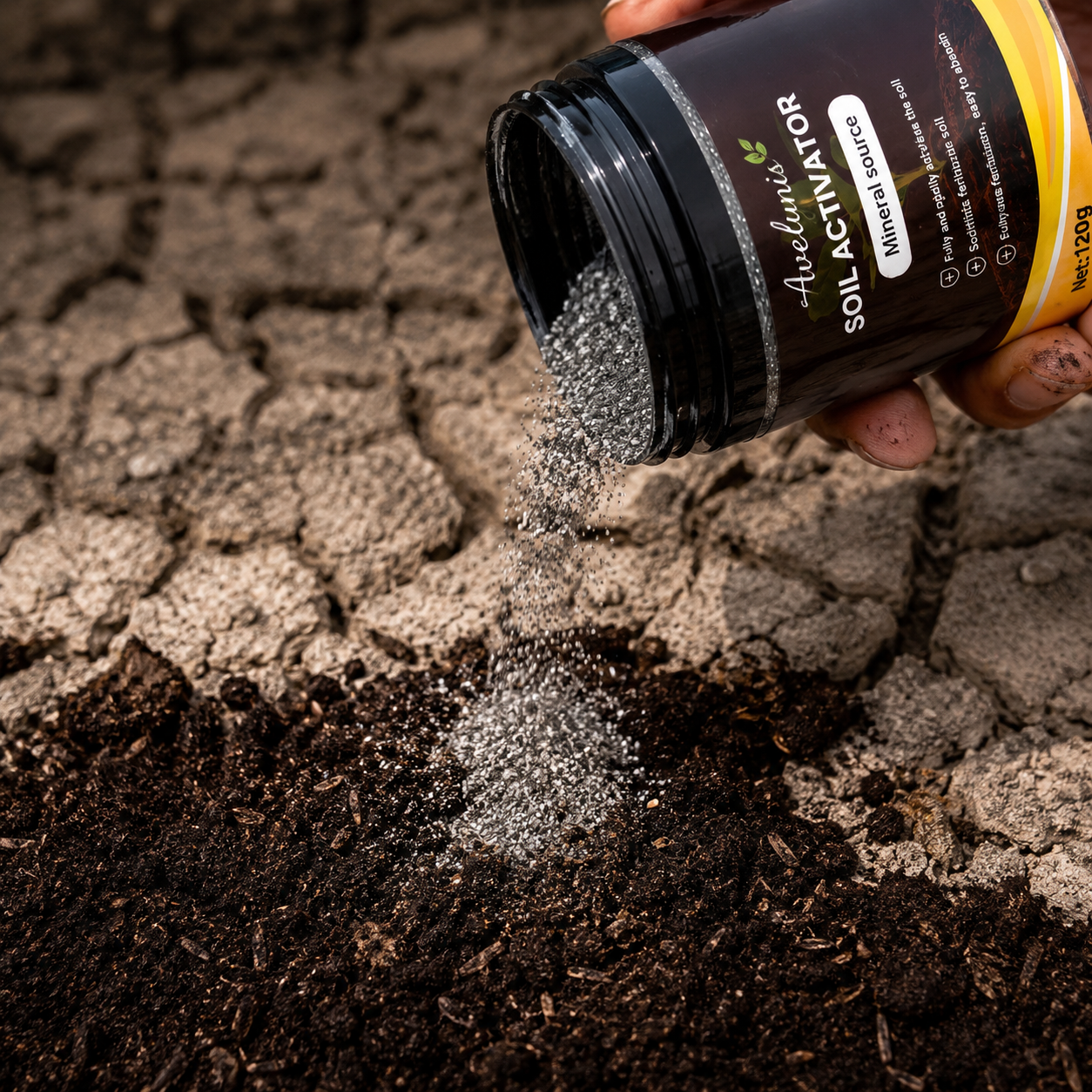 Avelynis® The 10-Second Soil Miracle: Bring Dying Plants Back to Life Instantly.