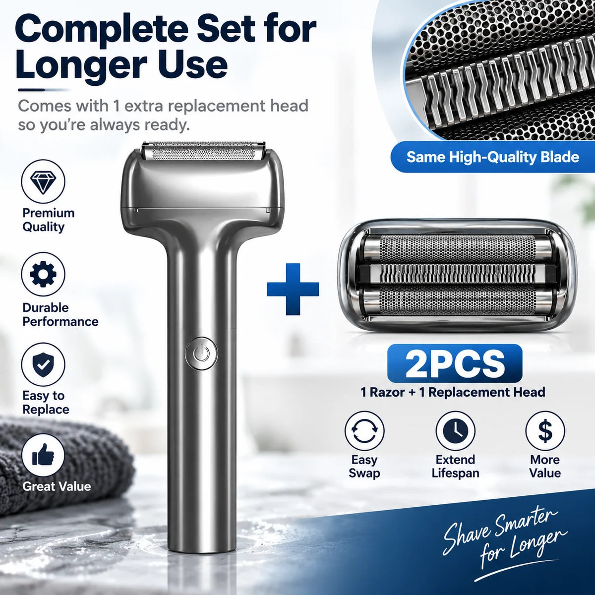 🔥New ⚡ Avelynis Men’s Rechargeable Foil Shaver — Shave Faster. Look Sharper. Feel Ready.