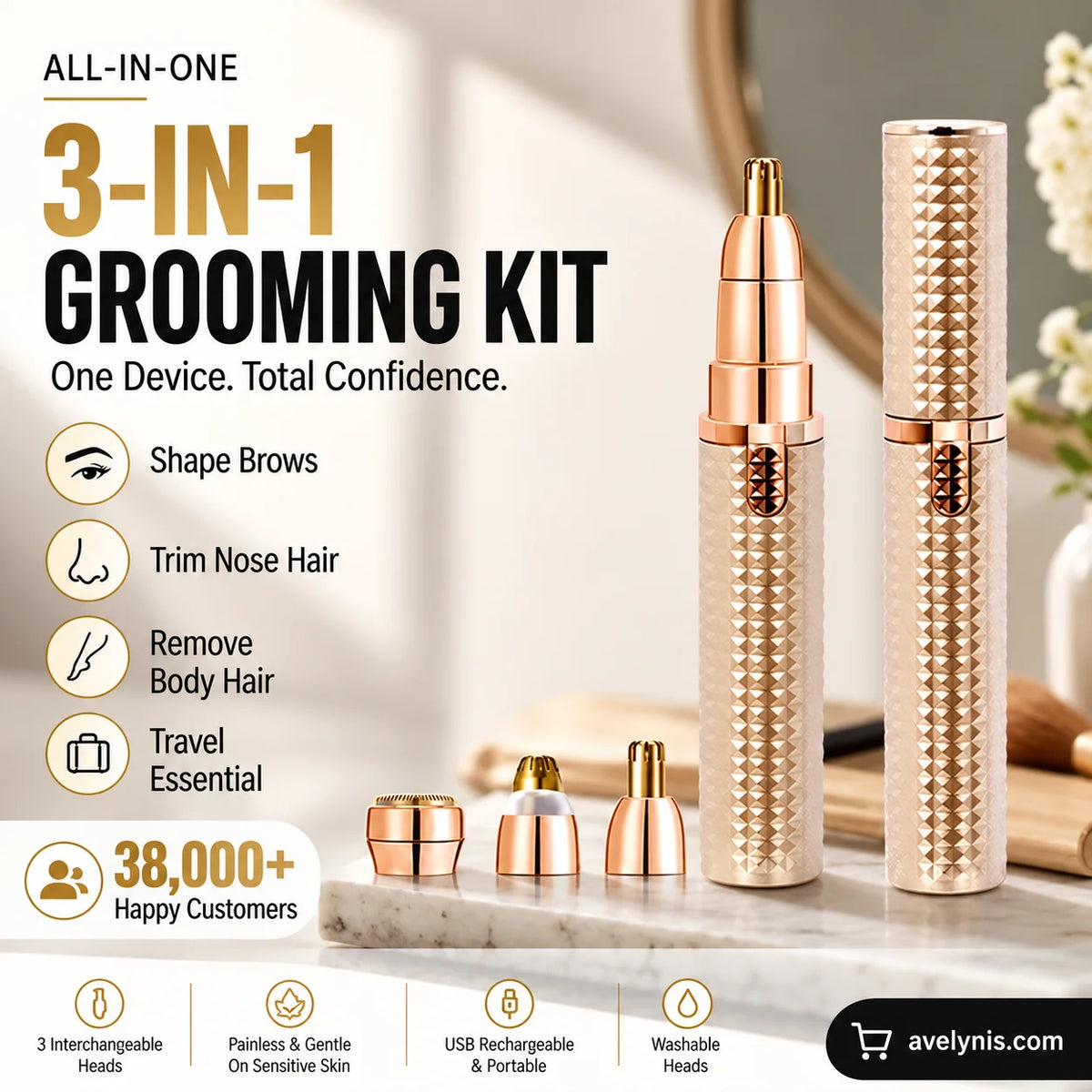 🔥 NEW ✨ Avelynis™ 3-in-1 Precision Eyebrow Trimmer – Shape, Smooth & Touch Up in Minutes