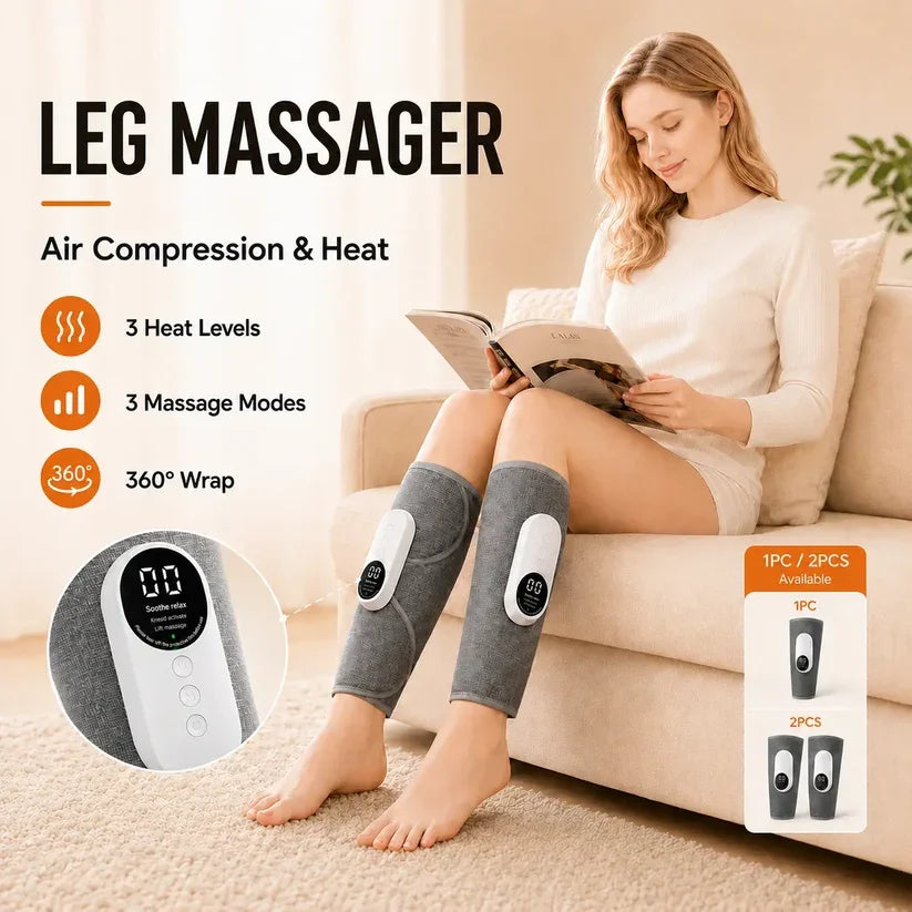 ❤️NEW Avelynis Heated Air Compression Leg Massager