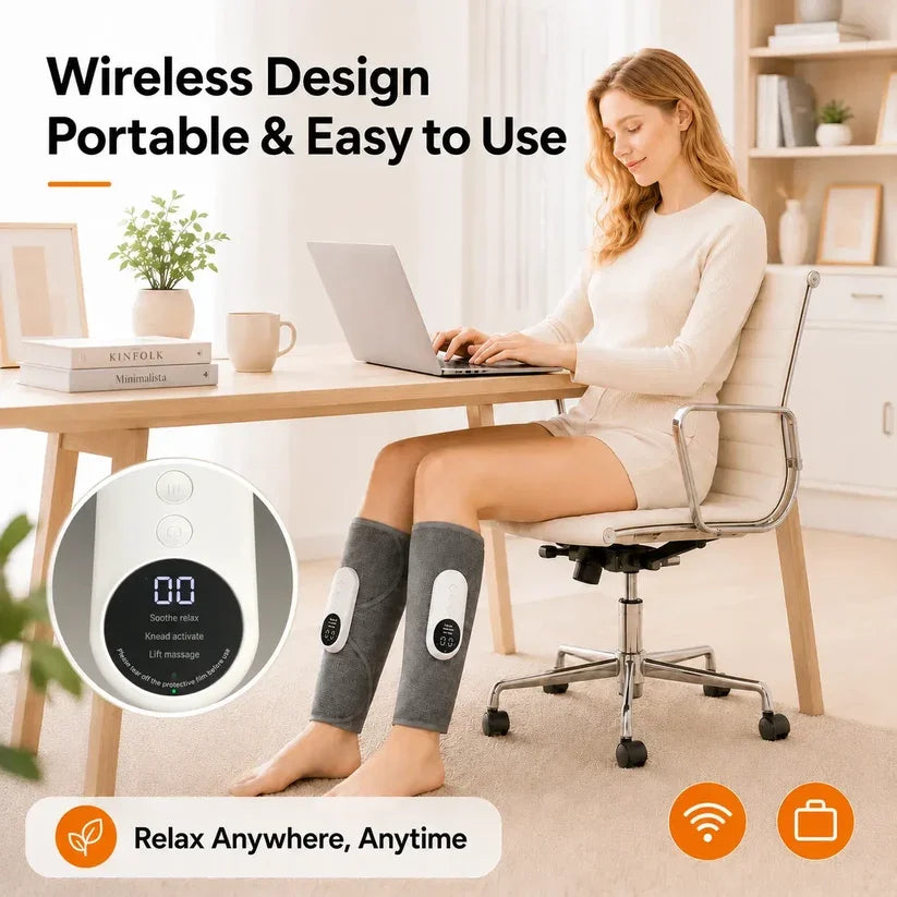 ❤️NEW Avelynis Heated Air Compression Leg Massager