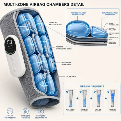 ❤️NEW Avelynis Heated Air Compression Leg Massager