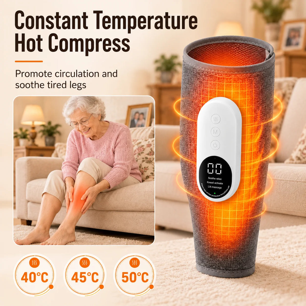 ❤️NEW Avelynis Heated Air Compression Leg Massager