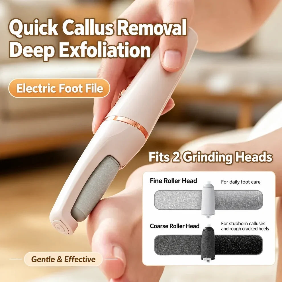 Avelynis™ Electric Foot File 👣 Smooth Rough, Dry Heels in Minutes