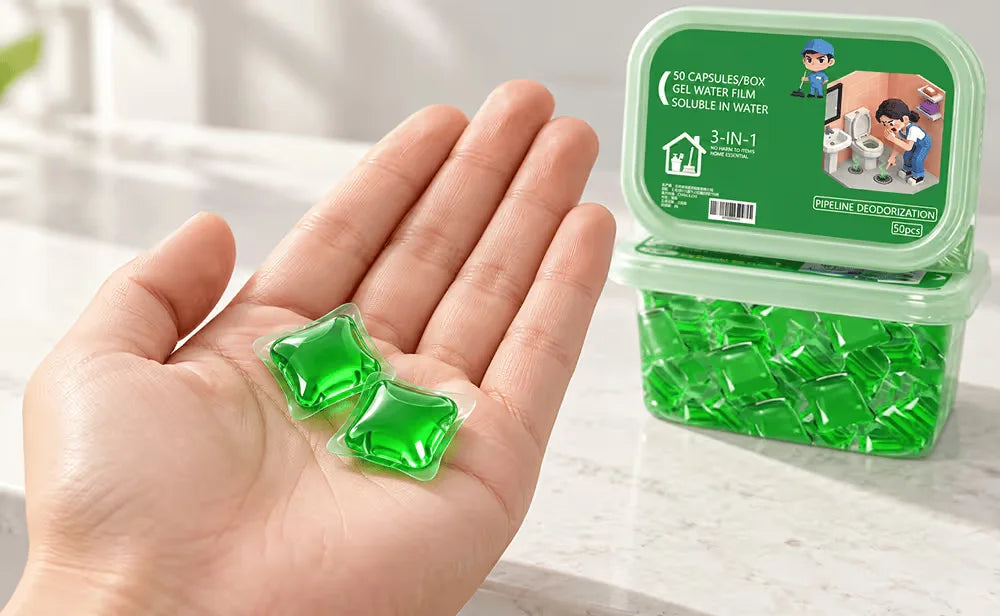 Bio-Enzyme Drain Care Pods PVA delivery system