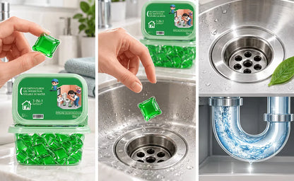 🌿 Avelynis™ Bio-Enzyme Drain Cleaner Pods – Fight Odors & Break Down Buildup