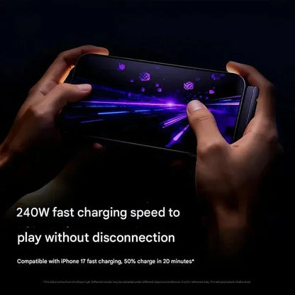 2-in-1 Braided Fast Charge Cable With Built-in Phone Stand