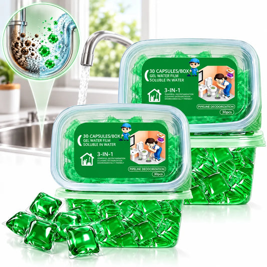 🌿 Avelynis™ Bio-Enzyme Drain Cleaner Pods – Fight Odors & Break Down Buildup
