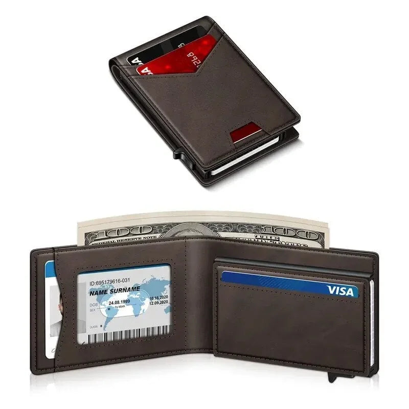 ⚡Men's RFID Minimalist Pop-Up Bifold Wallet