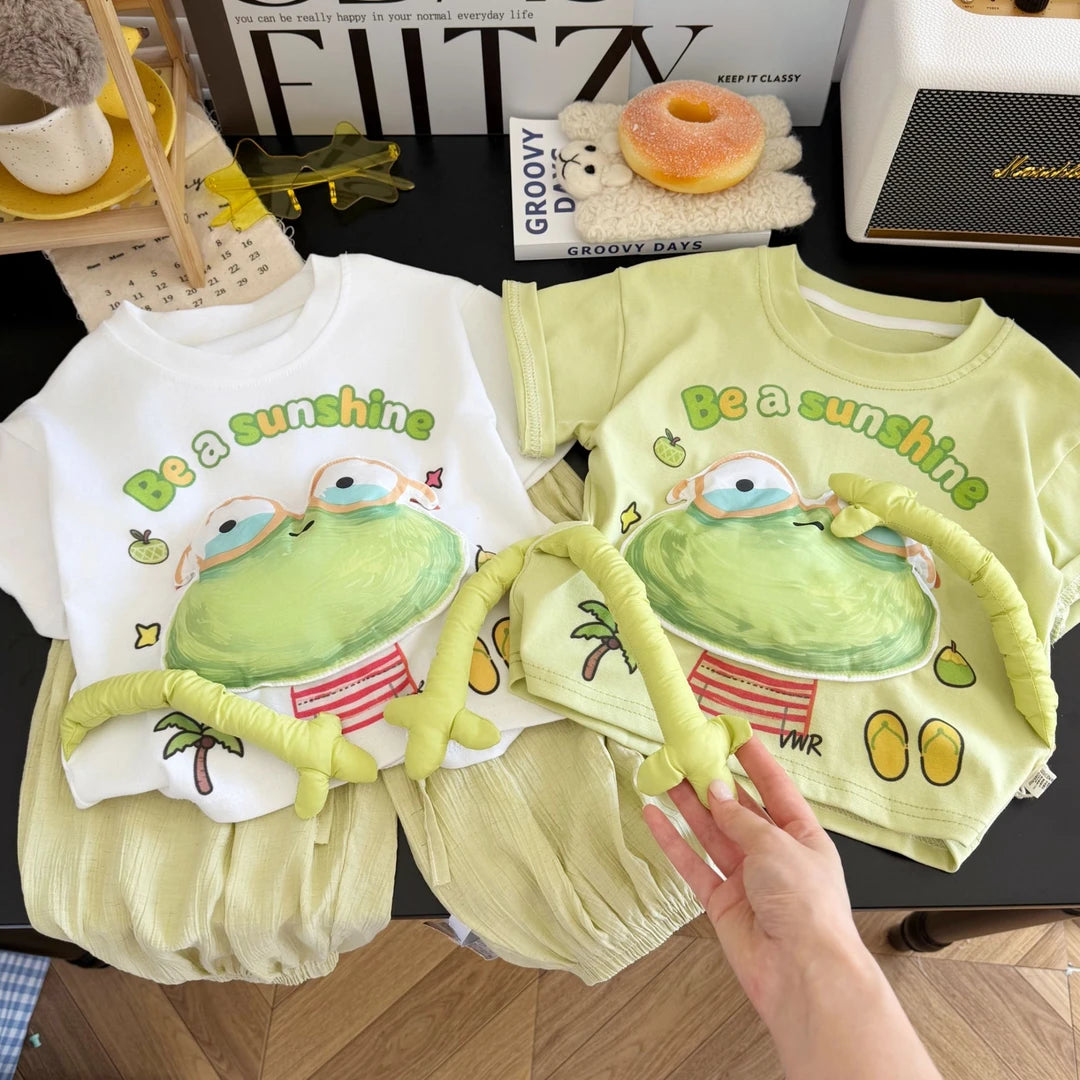 The Best Gift Hug-Me Frog Kids’ Interactive Magnetic 3D T-Shirt